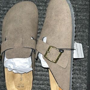 Cotton On Brown Loafers with Gold Buckle